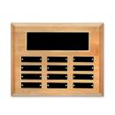 Erindate (Horiz) Perpetual Plaque - Red Alder/Gold Alt Image 1