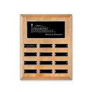 Erindate (Vert) Perpetual Plaque - Red Alder/Silver