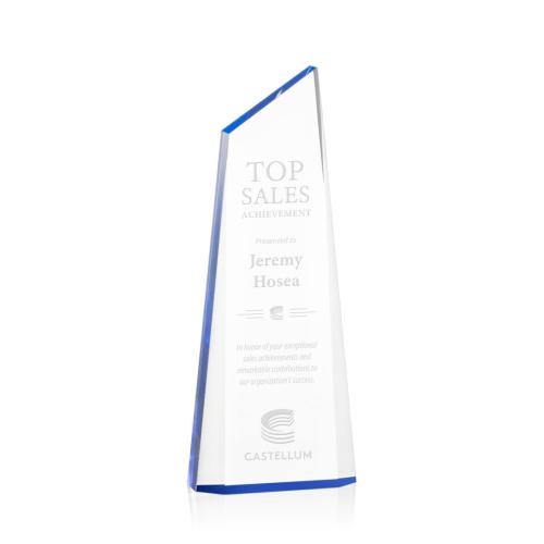 Recognition Awards - Acrylic Awards - Hudson Award - Blue