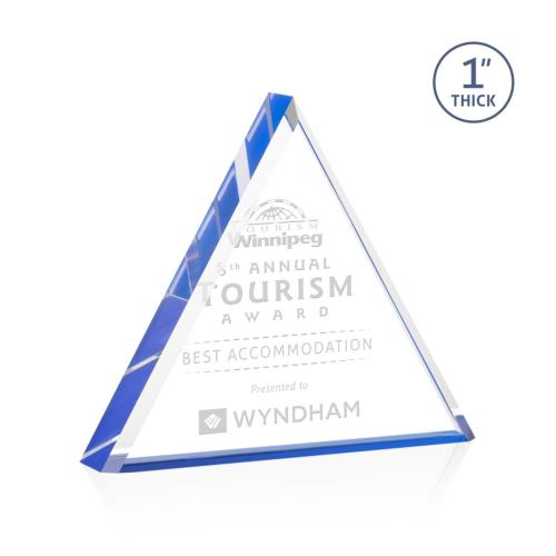 Recognition Awards - Acrylic Awards - Brighton Award - Blue