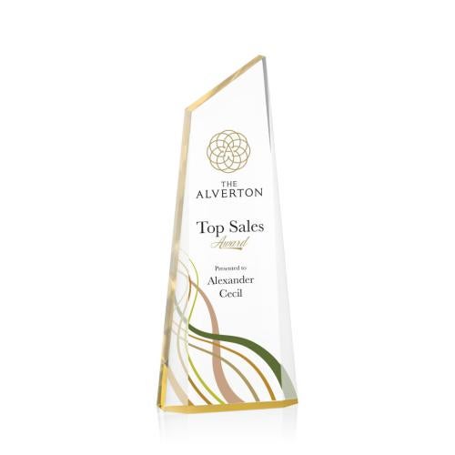 Recognition Awards - Acrylic Awards - Hudson VividPrint™ Award - Gold