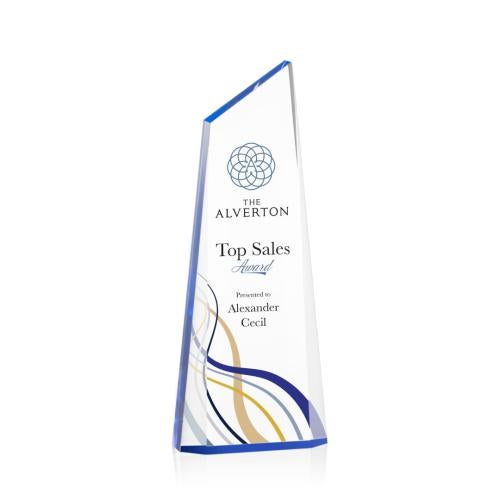 Recognition Awards - Acrylic Awards - Hudson VividPrint™ Award - Blue