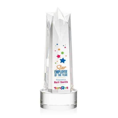 Recognition Awards - Crystal Awards - Ellesmere VividPrint™ Award on Marvel - Clear