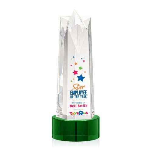 Recognition Awards - Crystal Awards - Ellesmere VividPrint&trade; Award on Marvel - Green