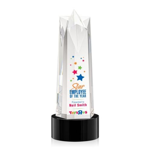 Recognition Awards - Crystal Awards - Ellesmere VividPrint™ Award on Marvel - Black