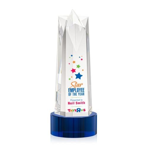 Recognition Awards - Crystal Awards - Ellesmere VividPrint™ Award on Marvel - Blue