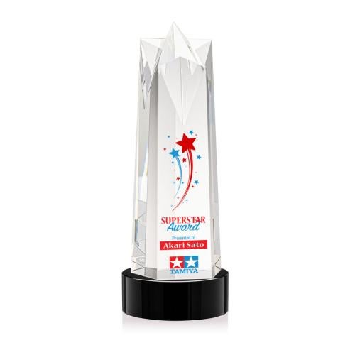 Recognition Awards - Crystal Awards - Ellesmere VividPrint™ Award on Stanrich - Black