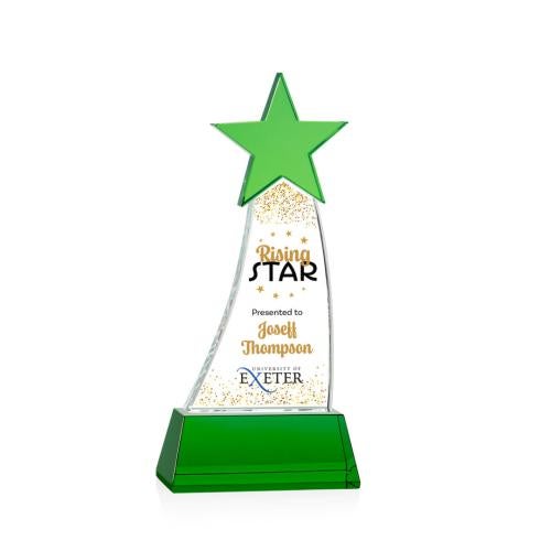 Recognition Awards - Crystal Awards - Manolita VividPrint™ Award - Green/Green