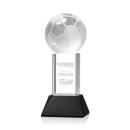 Soccer Ball Award on Stowe Base - Black