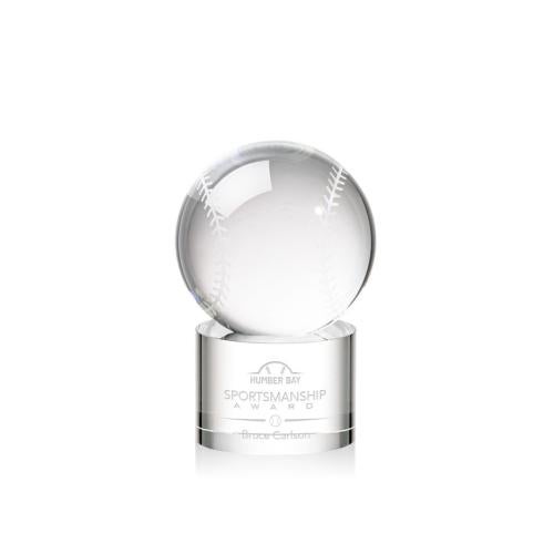 Recognition Awards - Crystal Awards - Baseball Award on Marvel Base