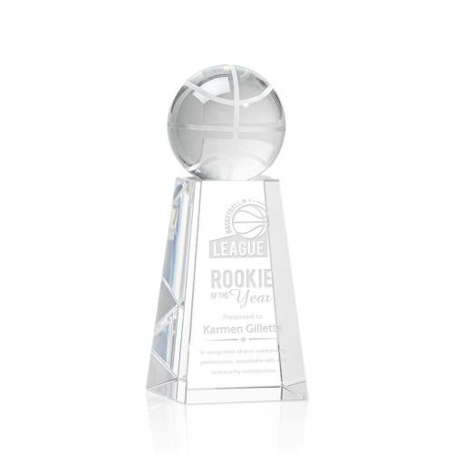 Recognition Awards - Crystal Awards - Basketball Award on Novita Base