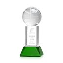 Basketball Award on Stowe Base - Green