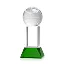 Basketball Award on Stowe Base - Green Alt Image 1