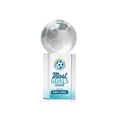 Recognition Awards - Crystal Awards - Soccer Ball VividPrint™ Award on Dakota