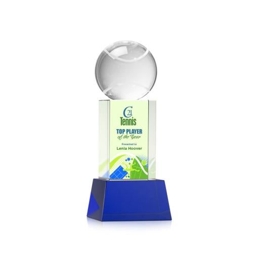 Recognition Awards - Crystal Awards - Tennis Ball VividPrint™ Award on Belcroft - Blue