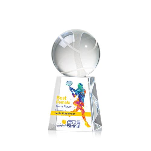 Recognition Awards - Crystal Awards - Tennis Ball VividPrint™ Award on Celestina