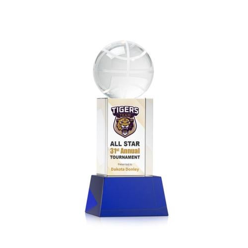 Recognition Awards - Crystal Awards - Basketball VividPrint&trade; Award on Belcroft - Blue