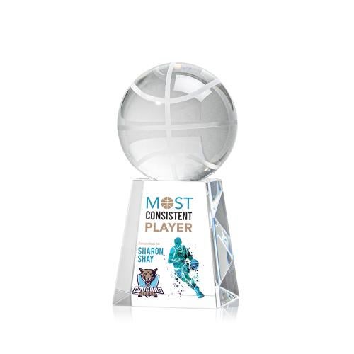 Recognition Awards - Crystal Awards - Basketball VividPrint&trade; Award on Celestina
