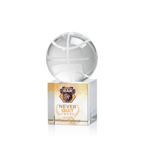 Recognition Awards - Crystal Awards - Basketball VividPrint™ Award on Granby