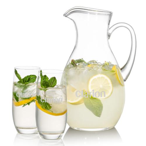 Corporate Gifts - Barware - Glasses Sets - Geneva Pitcher & Charleston Beverage