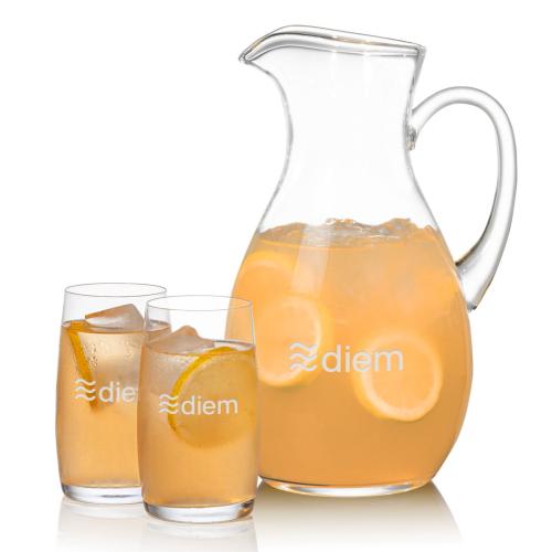 Corporate Gifts - Barware - Glasses Sets - Geneva Pitcher & Valemount Beverage