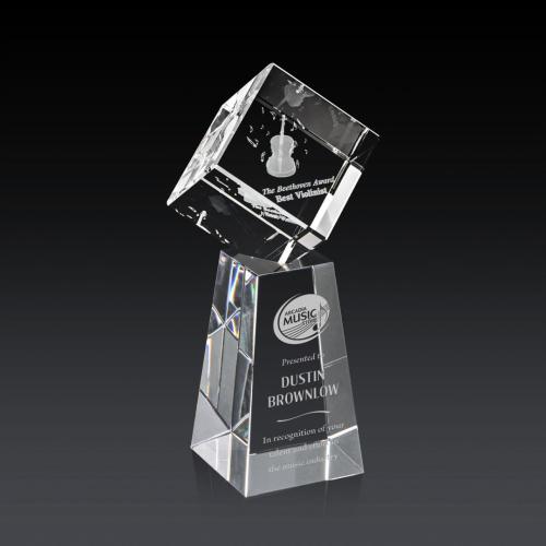 Recognition Awards - Crystal Awards - Burrill 3D Award on Novita Base