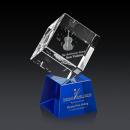 Burrill 3D Award on Robson Base - Blue