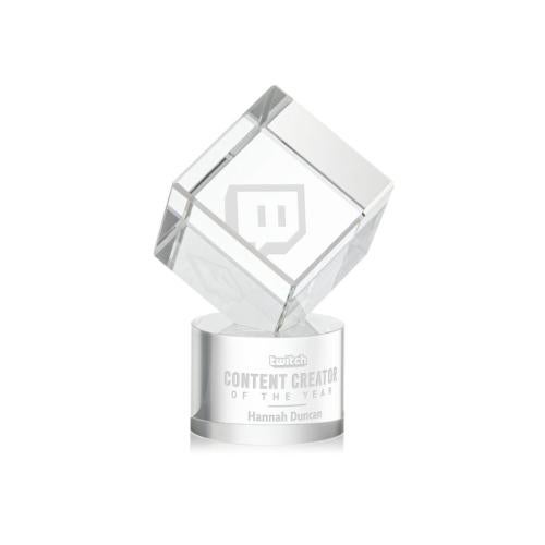 Recognition Awards - Crystal Awards - Burrill Award on Marvel Base - Clear
