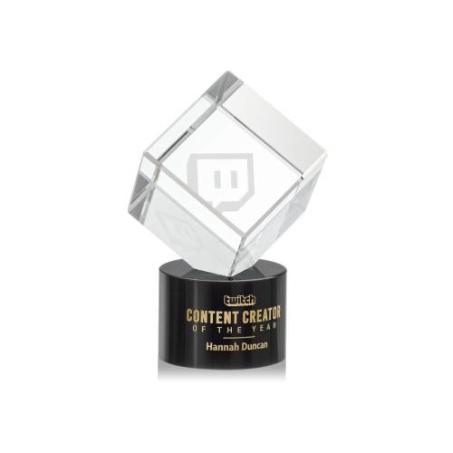 Recognition Awards - Crystal Awards - Burrill Award on Marvel Base - Black
