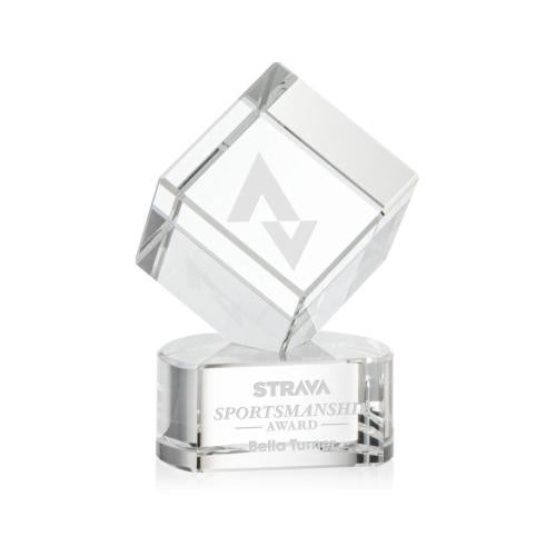 Recognition Awards - Crystal Awards - Burrill Award on Paragon Base - Clear