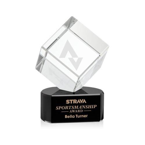 Recognition Awards - Crystal Awards - Burrill Award on Paragon Base - Black