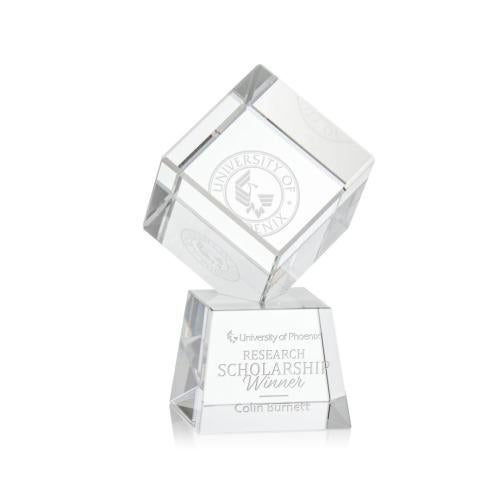 Recognition Awards - Crystal Awards - Burrill Award on Robson Base - Clear