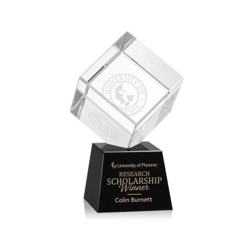 Recognition Awards - Crystal Awards - Burrill Award on Robson Base - Black
