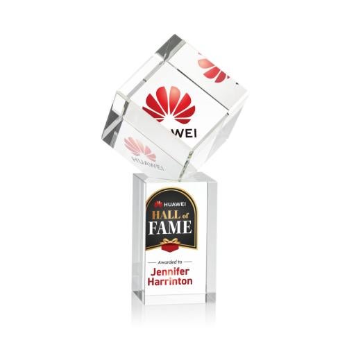 Recognition Awards - Crystal Awards - Burrill VividPrint™ Award on Dakota Base