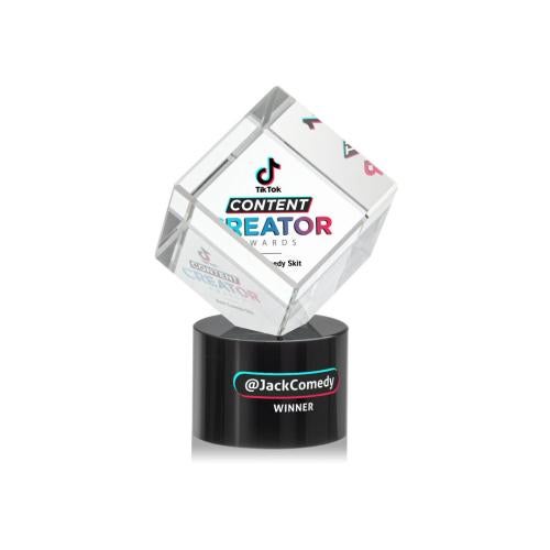 Recognition Awards - Crystal Awards - Burrill VividPrint™ Award on Marvel Base - Black