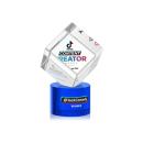 Burrill VividPrint&trade; Award on Marvel Base - Blue