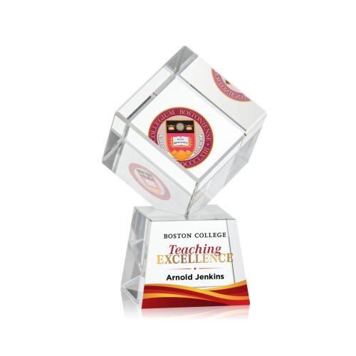 Recognition Awards - Crystal Awards - Burrill VividPrint™ Award on Robson Base - Clear