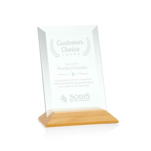 Recognition Awards - Glass Awards - Embassy Award - Jade/Bamboo (Vert)