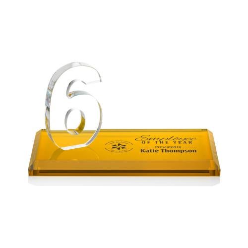 Recognition Awards - Crystal Awards - Northam Milestone Award - Amber