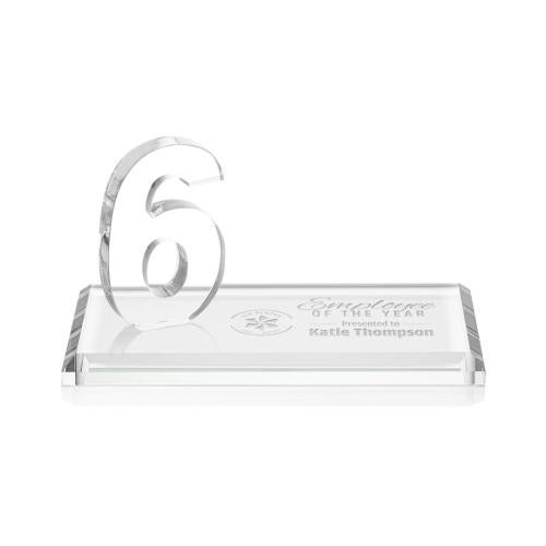 Recognition Awards - Crystal Awards - Northam Milestone Award - Clear