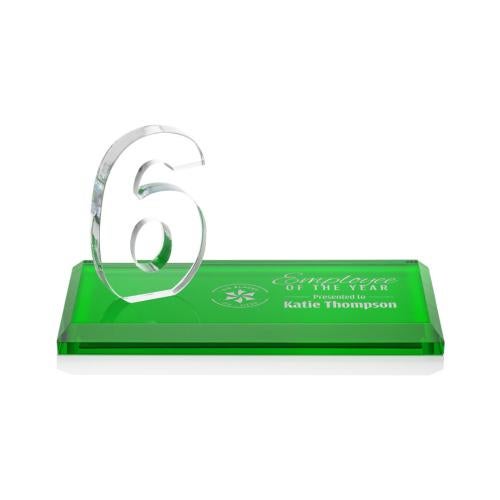 Recognition Awards - Crystal Awards - Northam Milestone Award - Green