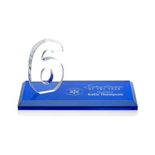 Recognition Awards - Crystal Awards - Northam Milestone Award - Blue