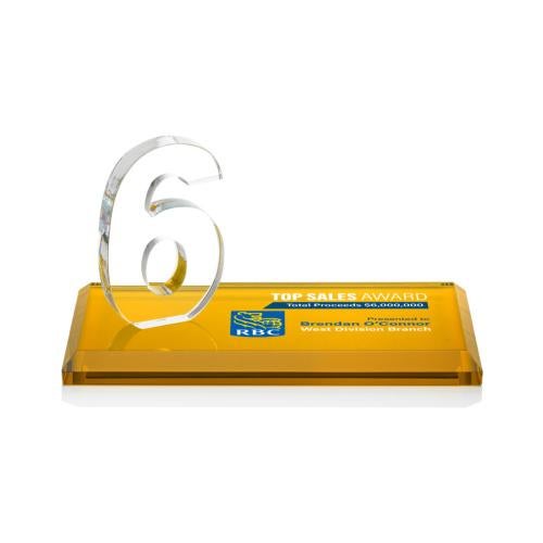 Recognition Awards - Crystal Awards - Northam Milestone VividPrint&trade; Award - Amber