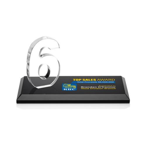 Recognition Awards - Crystal Awards - Northam Milestone Vividprint™ Award - Black