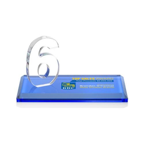 Recognition Awards - Crystal Awards - Northam Milestone VividPrint™ Award - Sky Blue