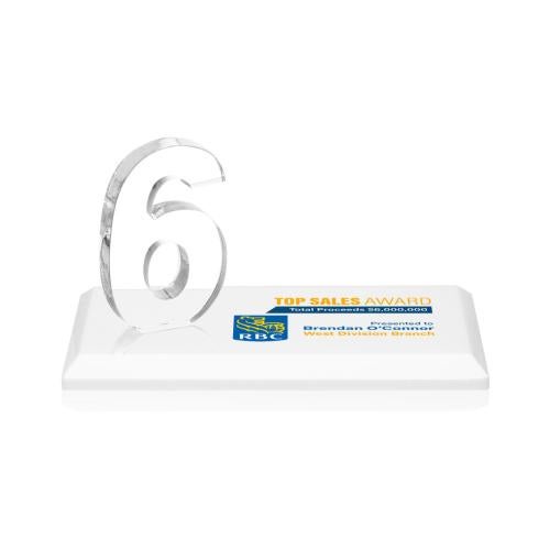 Recognition Awards - Crystal Awards - Northam Milestone VividPrint™ Award - White