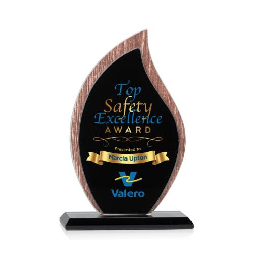 Recognition Awards - Crystal Awards - Scollard Flame VividPrint™ Award
