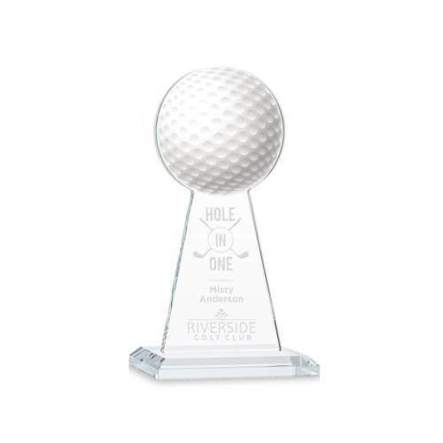 Recognition Awards - Crystal Awards - Edenwood Golf Award - Clear