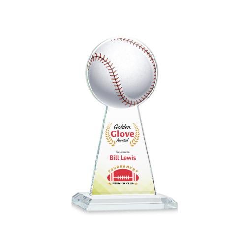 Recognition Awards - Crystal Awards - Edenwood Baseball VividPrint™ Award - Clear