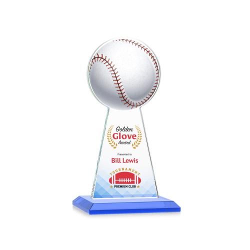 Recognition Awards - Crystal Awards - Edenwood Baseball VividPrint™ Award - Sky Blue